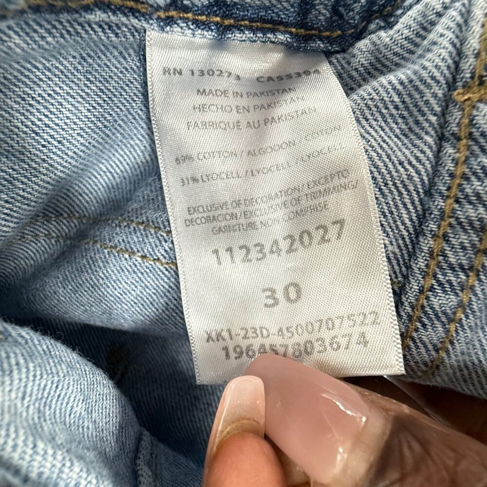 Vintage Lee Workwear Womens Wide-Leg Denim Jeans, Size 30, High-Waist Relax Fit - Picture 4 of 10